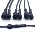 IP67 Cable de conector de extensión espiral masculina a femenina